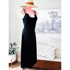 Timeless Beauty Express curve hugging bodycon maxi dress midnight seductress